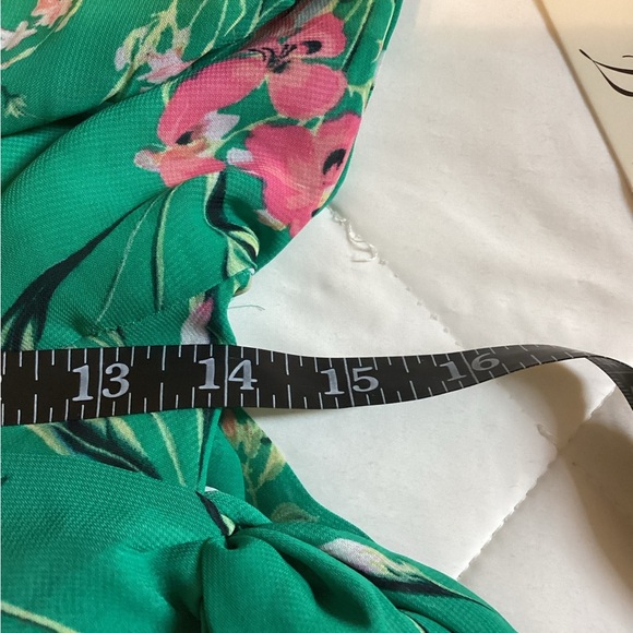 NWT Eliza J Size 10 Floral Sleeveless High-Low Maxi Dress Green Multi - Picture 10 of 12